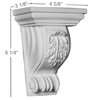 Ekena Millwork 4 5/8"W x 3 1/8"D x 6 1/4"H Cole Corbel COR05X03X06CO